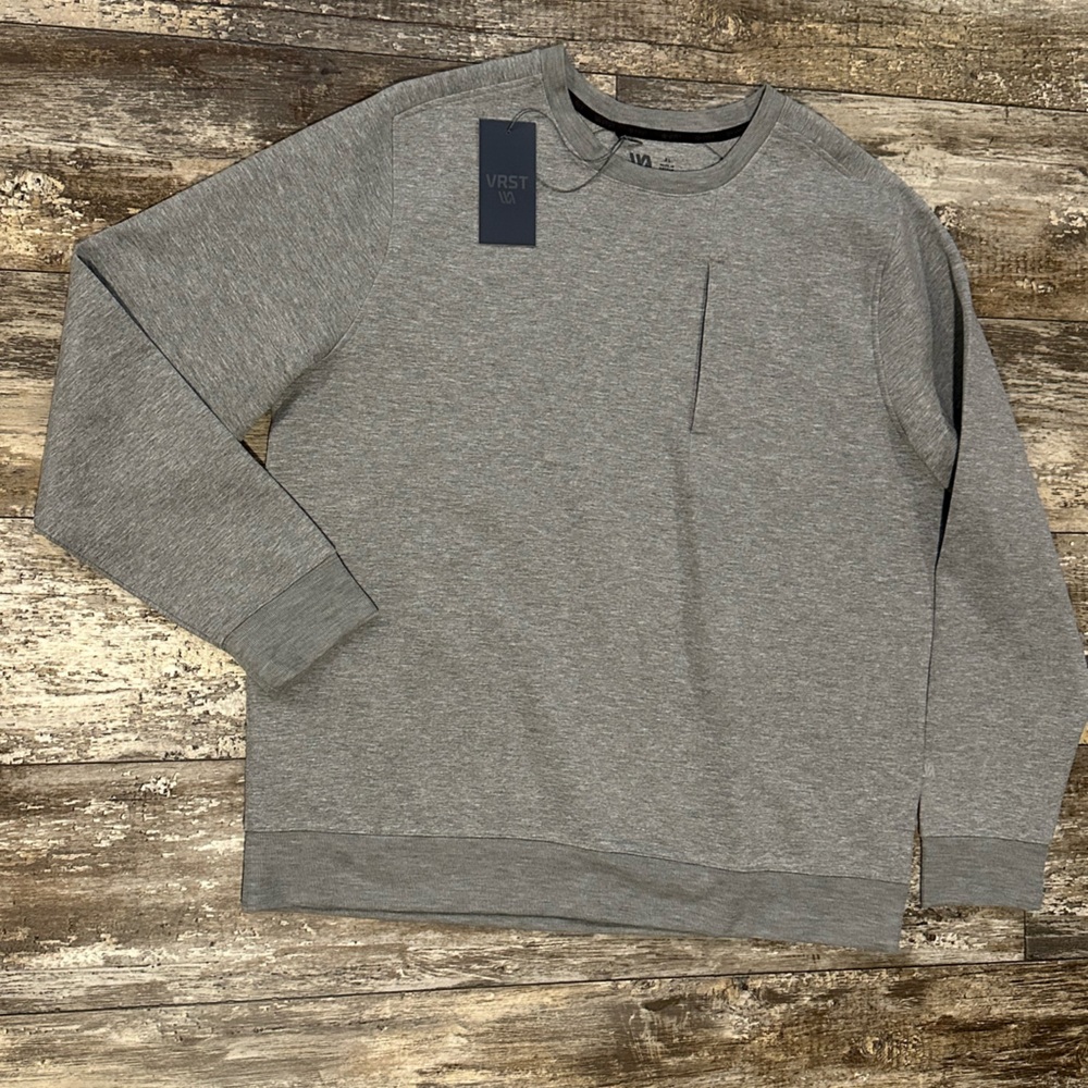 MENS VRST PINNACLE FLEECE POCKET CREW SWEATSHIRT - XL